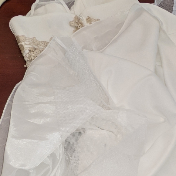 Sleeveless illusion neck party dress sz 1 - Picture 3 of 12